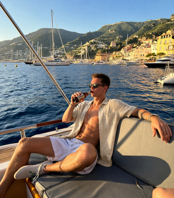 @Andreaskourbeliss με το Λινό Πουκάμισο Valemont Amalfi