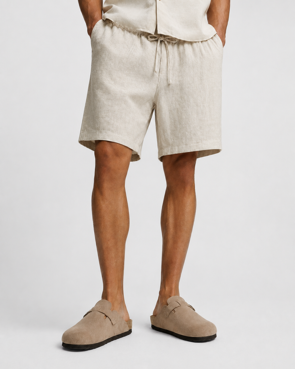 Pantalones cortos de lino Santorini 