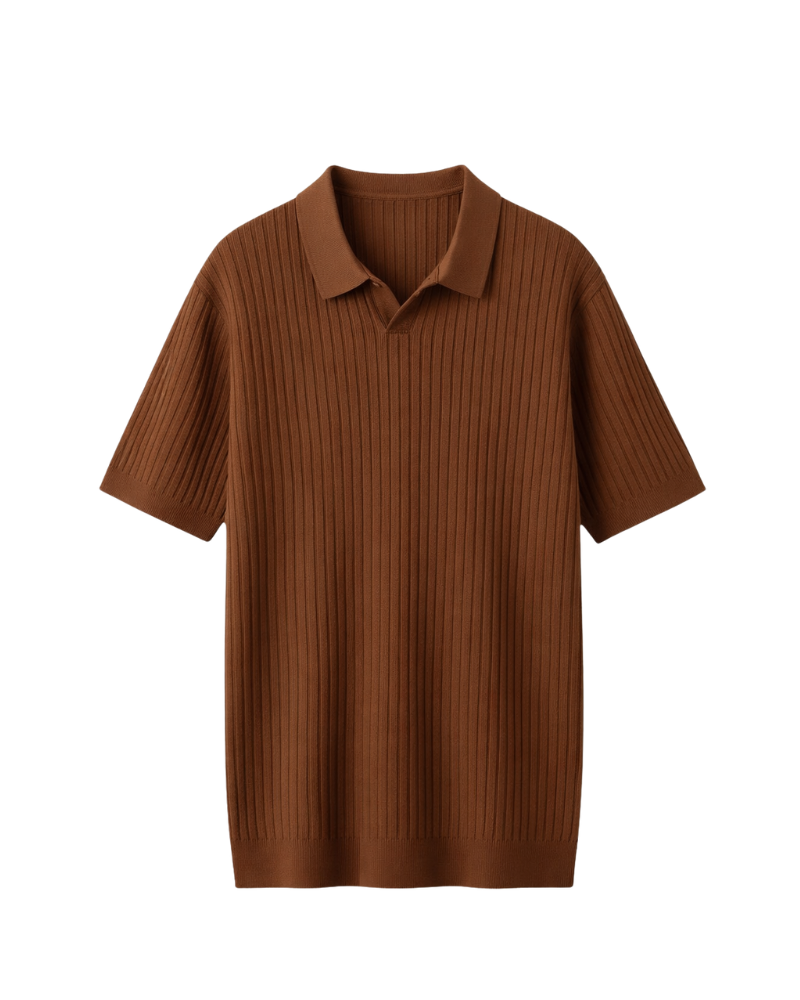 Polo de punto contorneado 