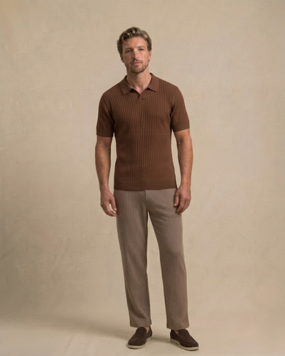 Polo de punto contorneado 
