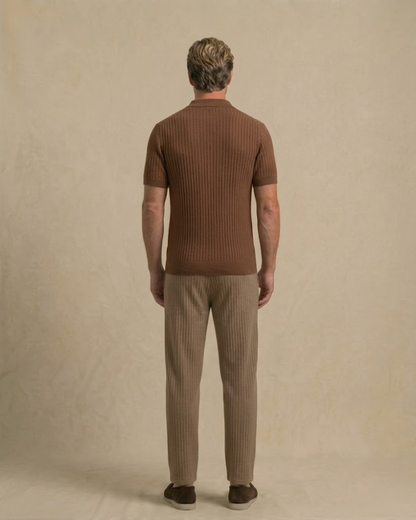 Polo de punto contorneado 