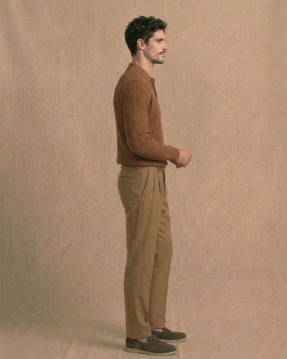 Palermo Ribbed Knit Polo