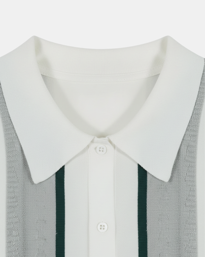 Ascot Knit Polo