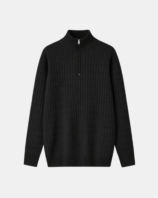 Πουλόβερ Montreux με μισό φερμουάρ 